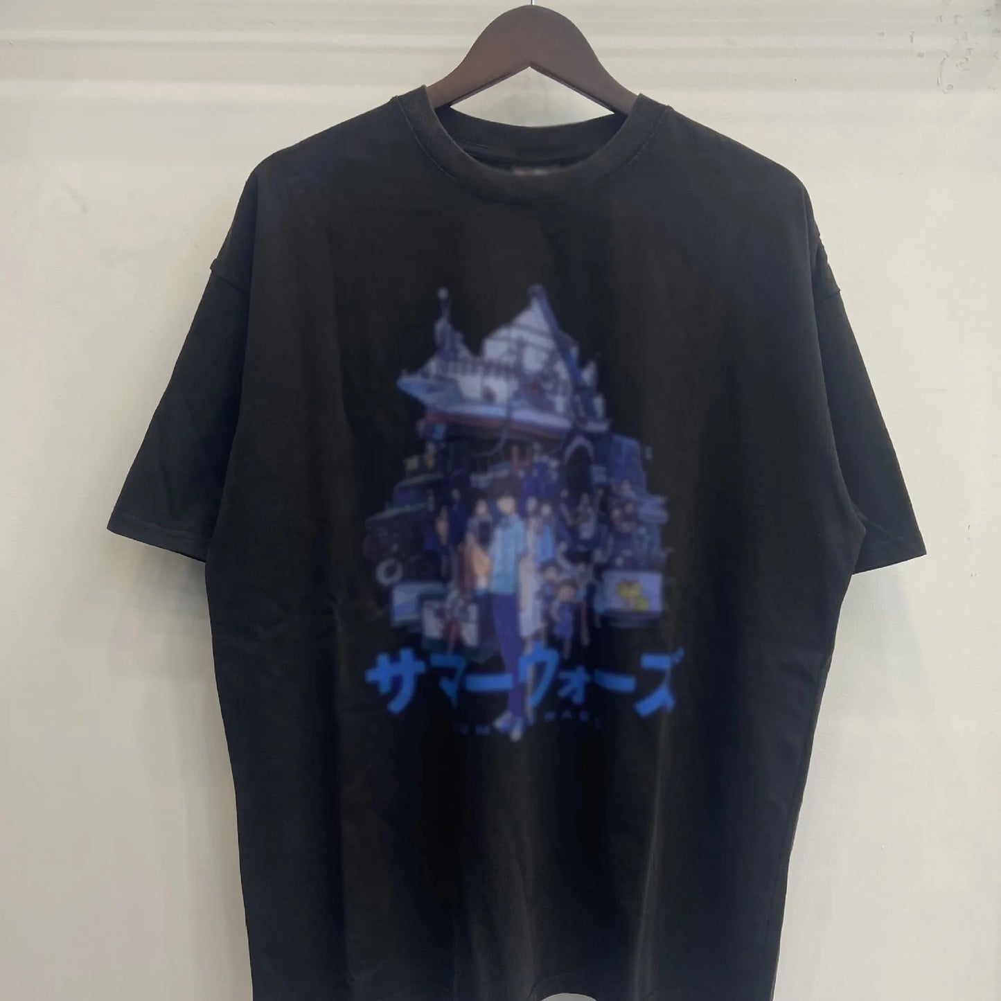 Mens T Shirts Saint Michael Washed and Worn Short Sleeve Fashion Retro Print Vintage Couple T-Shirt