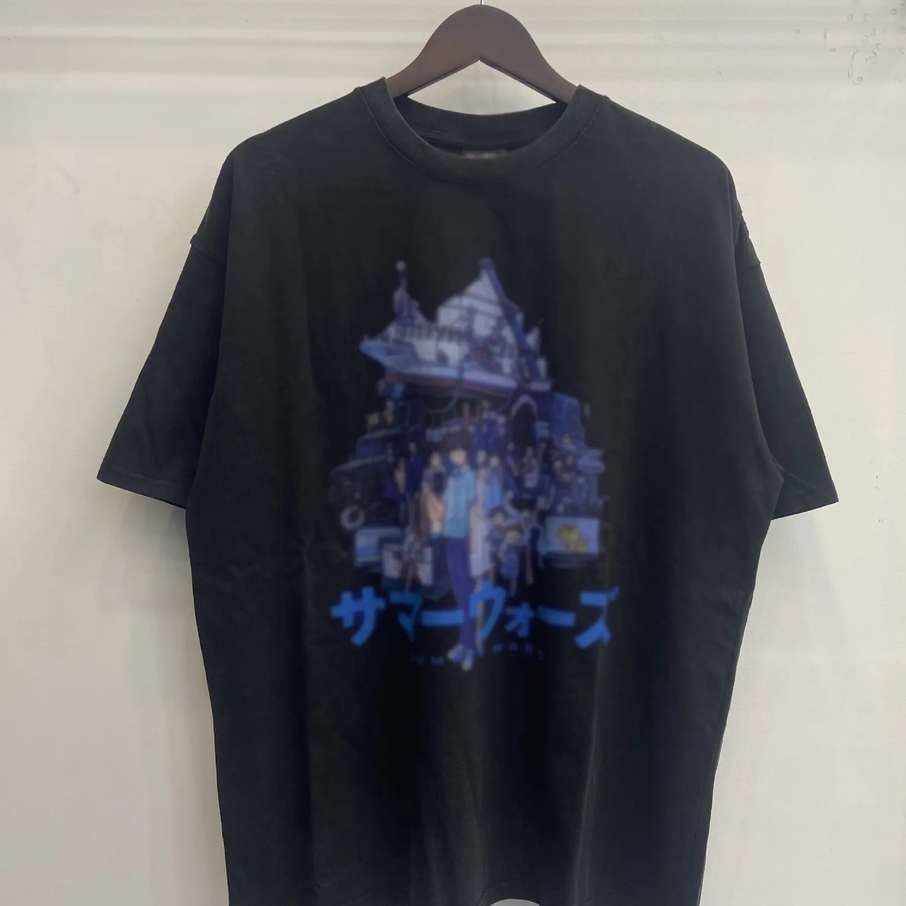 Mens T Shirts Saint Michael Washed and Worn Short Sleeve Fashion Retro Print Vintage Couple T-Shirt