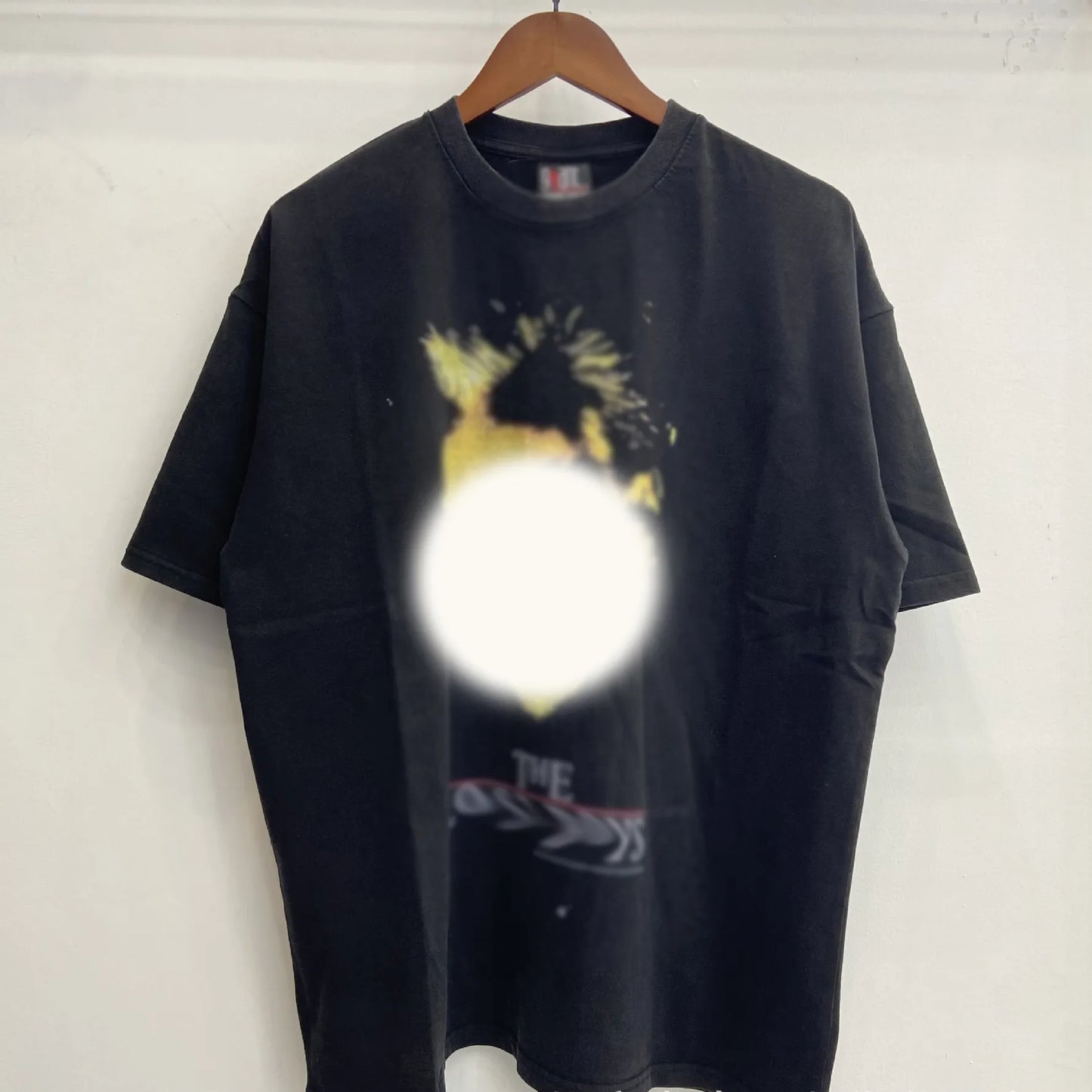 Mens T Shirts Saint Michael Washed and Worn Short Sleeve Fashion Retro Print Vintage Couple T-Shirt