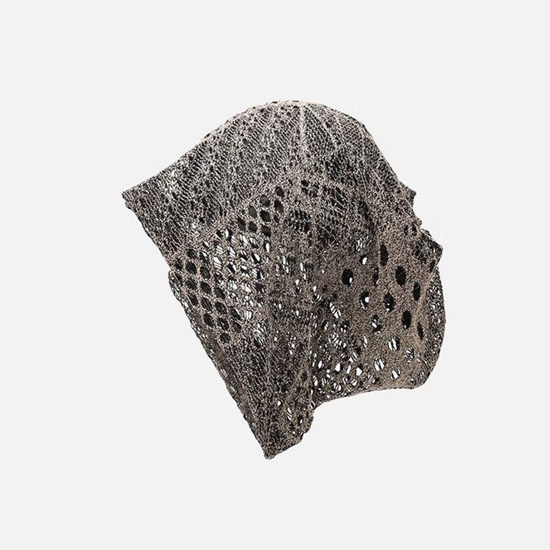 Retro Mesh Hollow Breathable Pile Bucket Hat