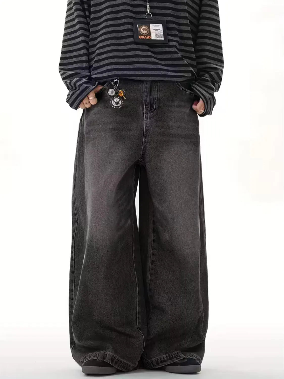 Grey Baggy Jeans | Oversized Streetwear Denim