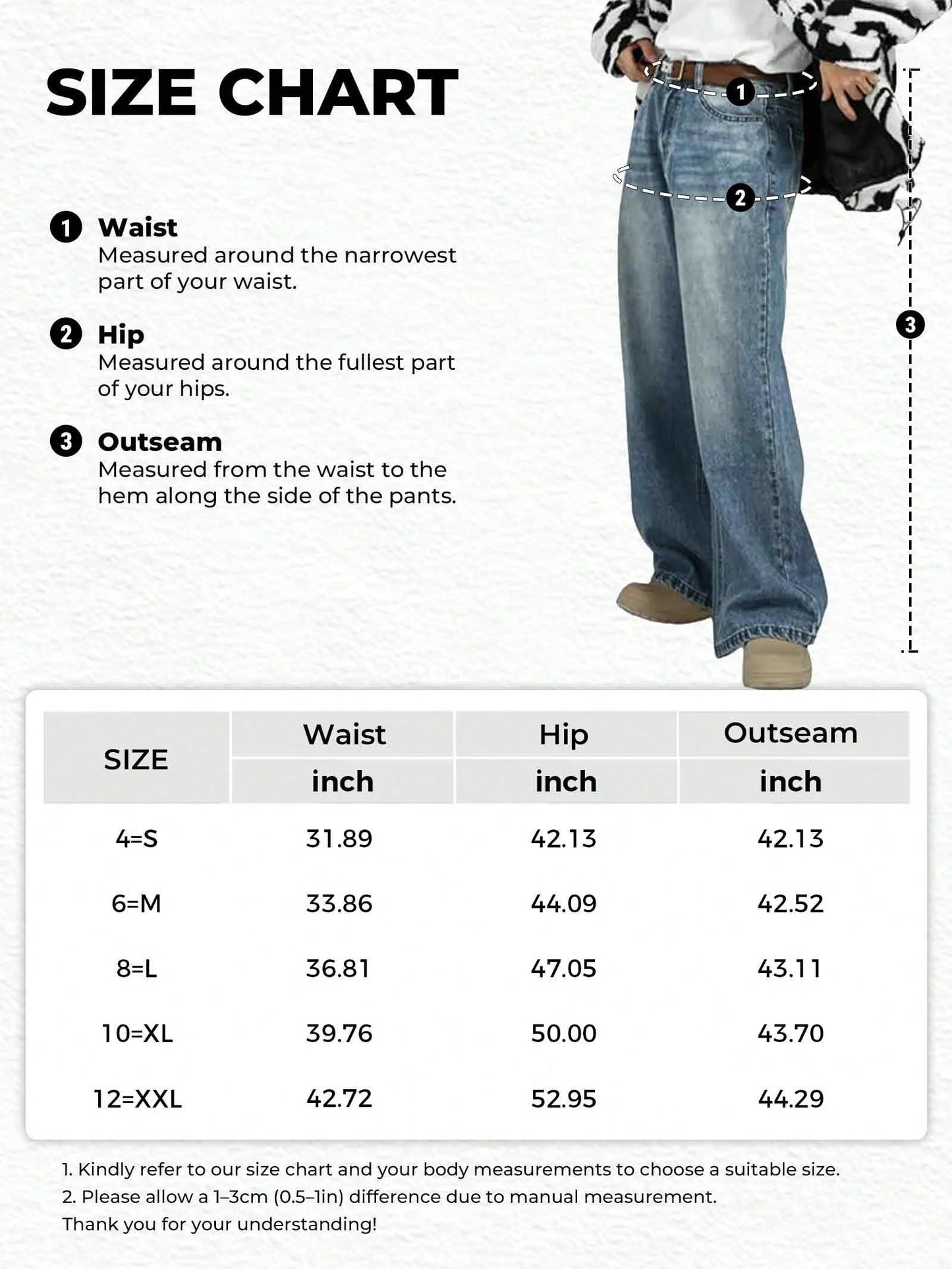 Men'S Wide Leg Jeans Y2K Vintage Baggy Loose Fit Jeans Hip Hop Denim Pants 90S Streetwear