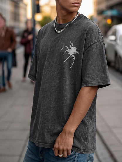 Mens Y2K Baggy Shirts Graphic Tees Oversized Crew Neck Short Sleeve Streetwear Tshirts Summer Tops 2026