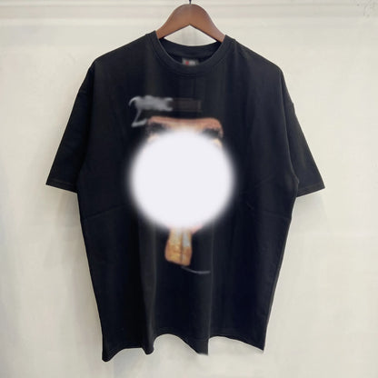 Mens T Shirts Saint Michael Washed and Worn Short Sleeve Fashion Retro Print Vintage Couple T-Shirt