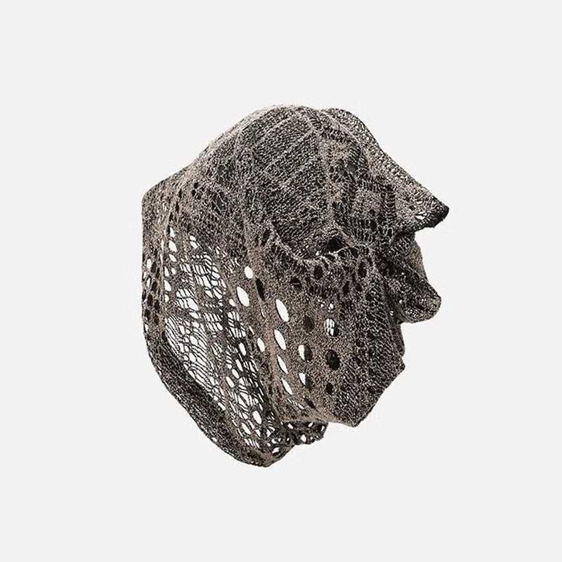 Retro Mesh Hollow Breathable Pile Bucket Hat