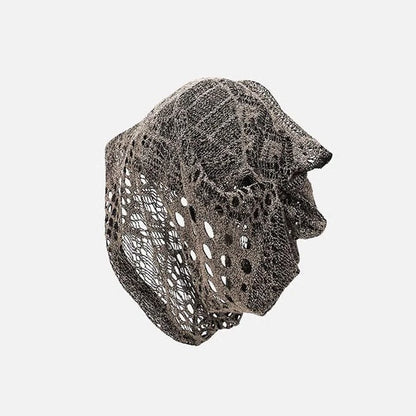 Retro Mesh Hollow Breathable Pile Bucket Hat