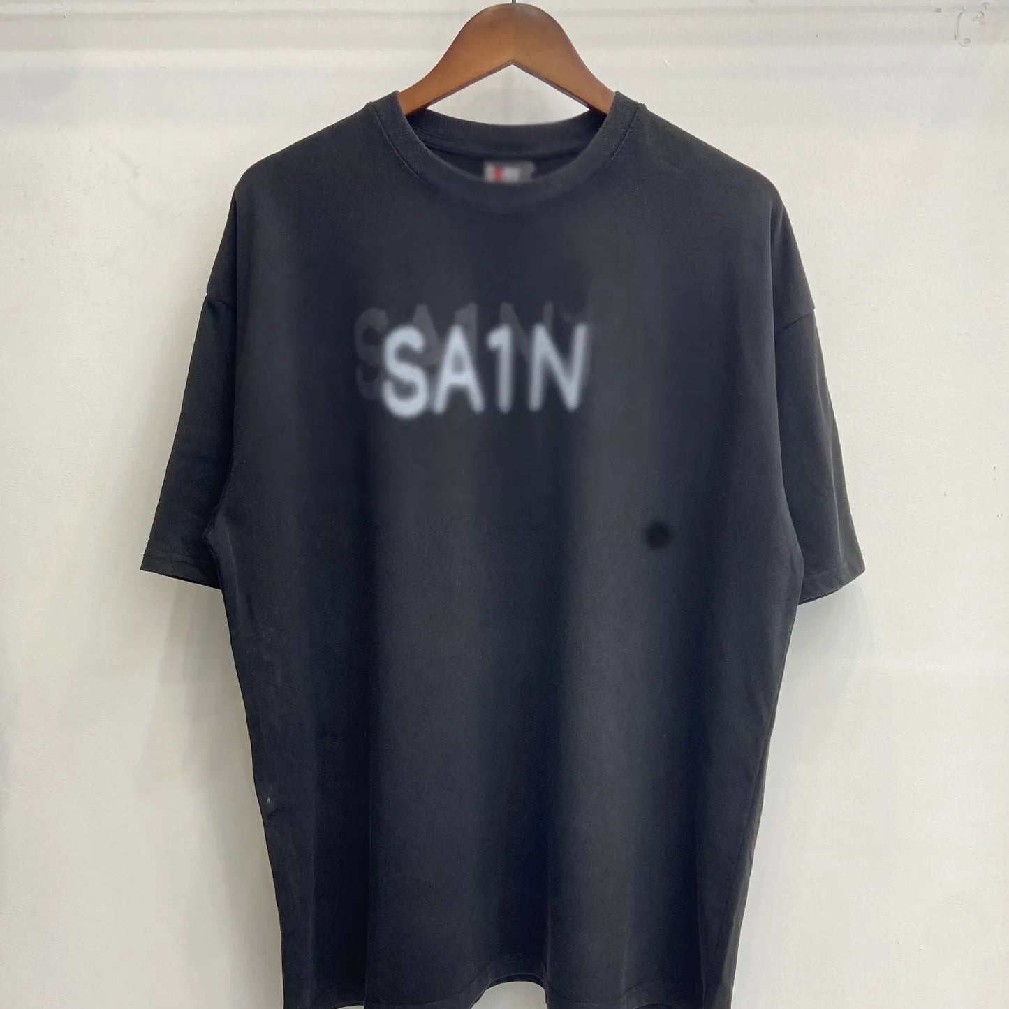 Mens T Shirts Saint Michael Washed and Worn Short Sleeve Fashion Retro Print Vintage Couple T-Shirt