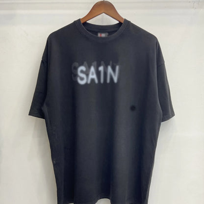 Mens T Shirts Saint Michael Washed and Worn Short Sleeve Fashion Retro Print Vintage Couple T-Shirt
