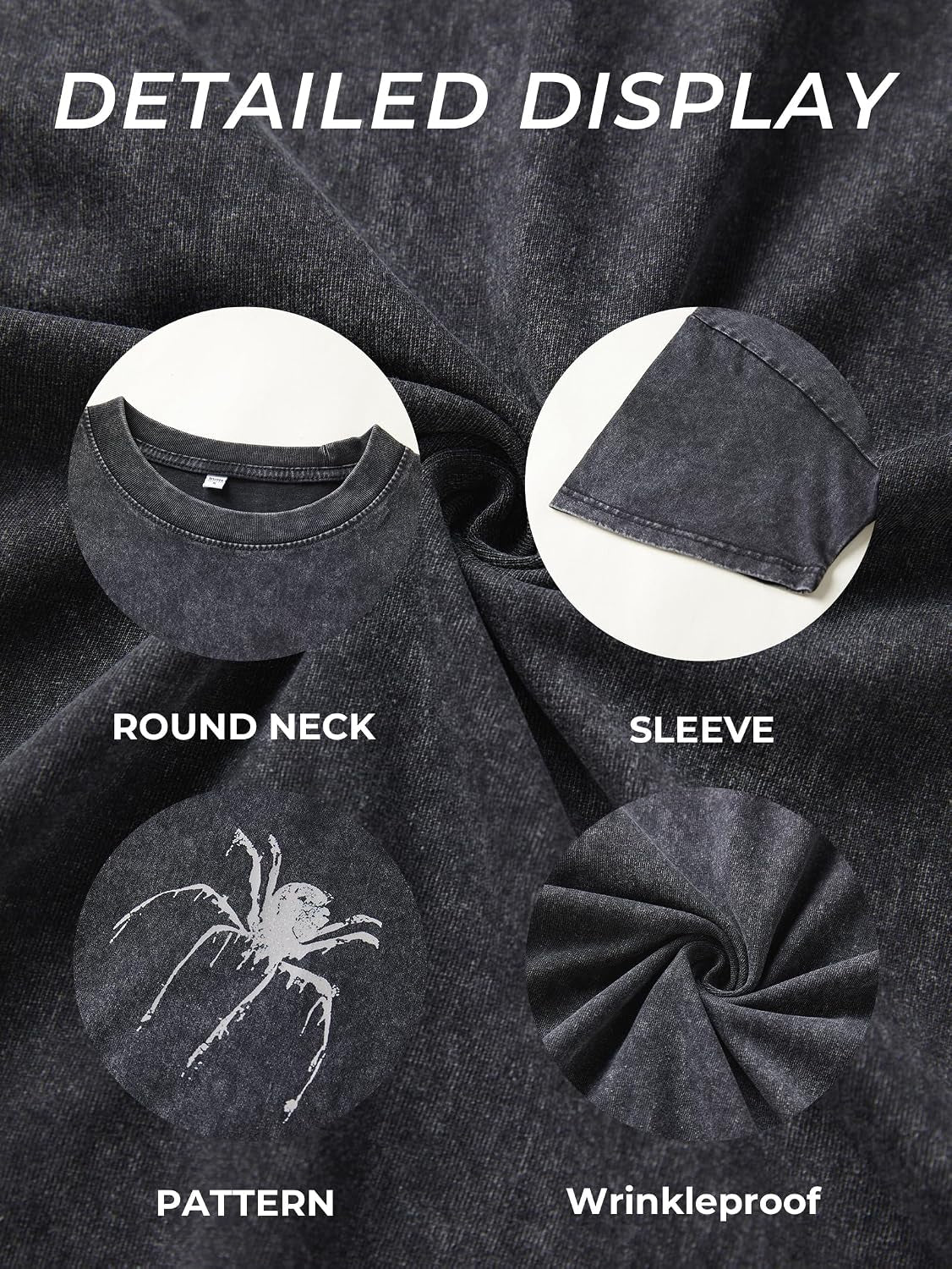Mens Y2K Baggy Shirts Graphic Tees Oversized Crew Neck Short Sleeve Streetwear Tshirts Summer Tops 2026