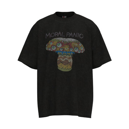 Mens T Shirts Saint Michael Washed and Worn Short Sleeve Fashion Retro Print Vintage Couple T-Shirt