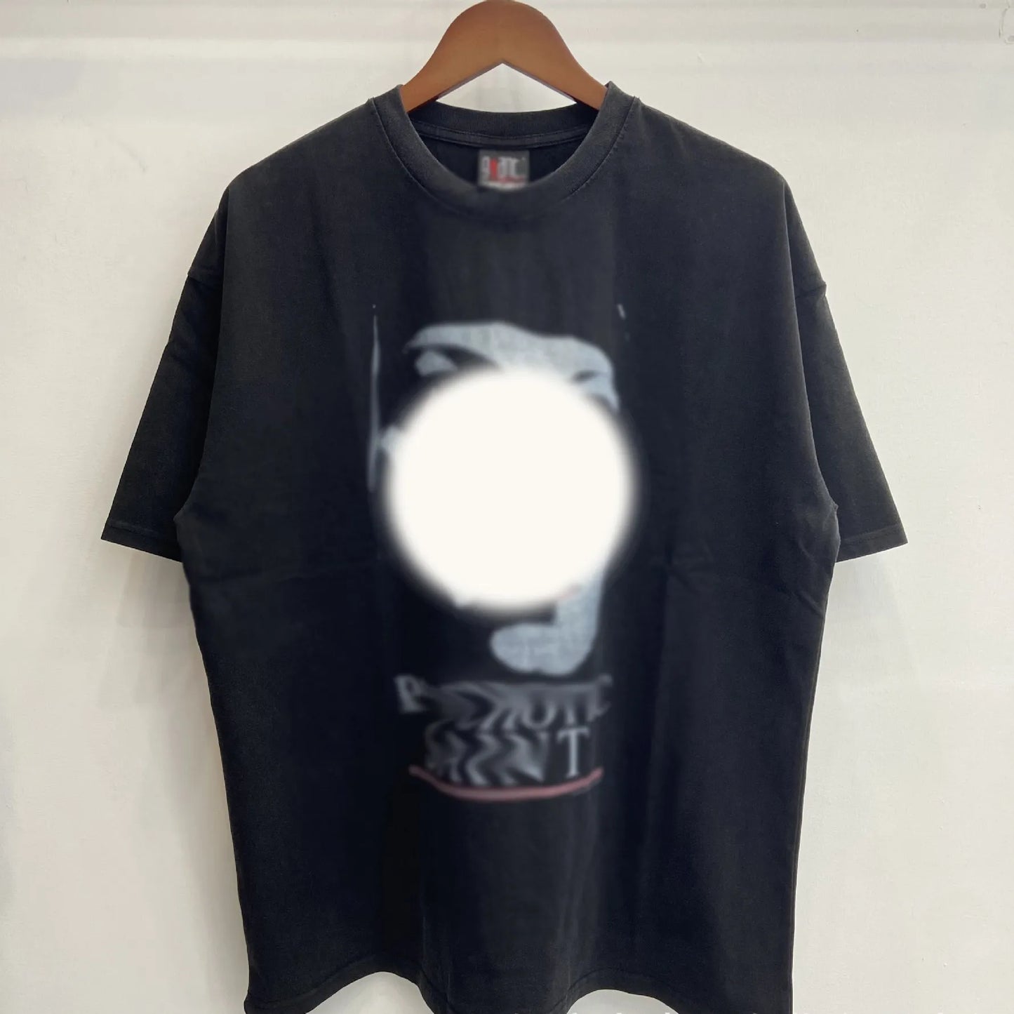 Mens T Shirts Saint Michael Washed and Worn Short Sleeve Fashion Retro Print Vintage Couple T-Shirt
