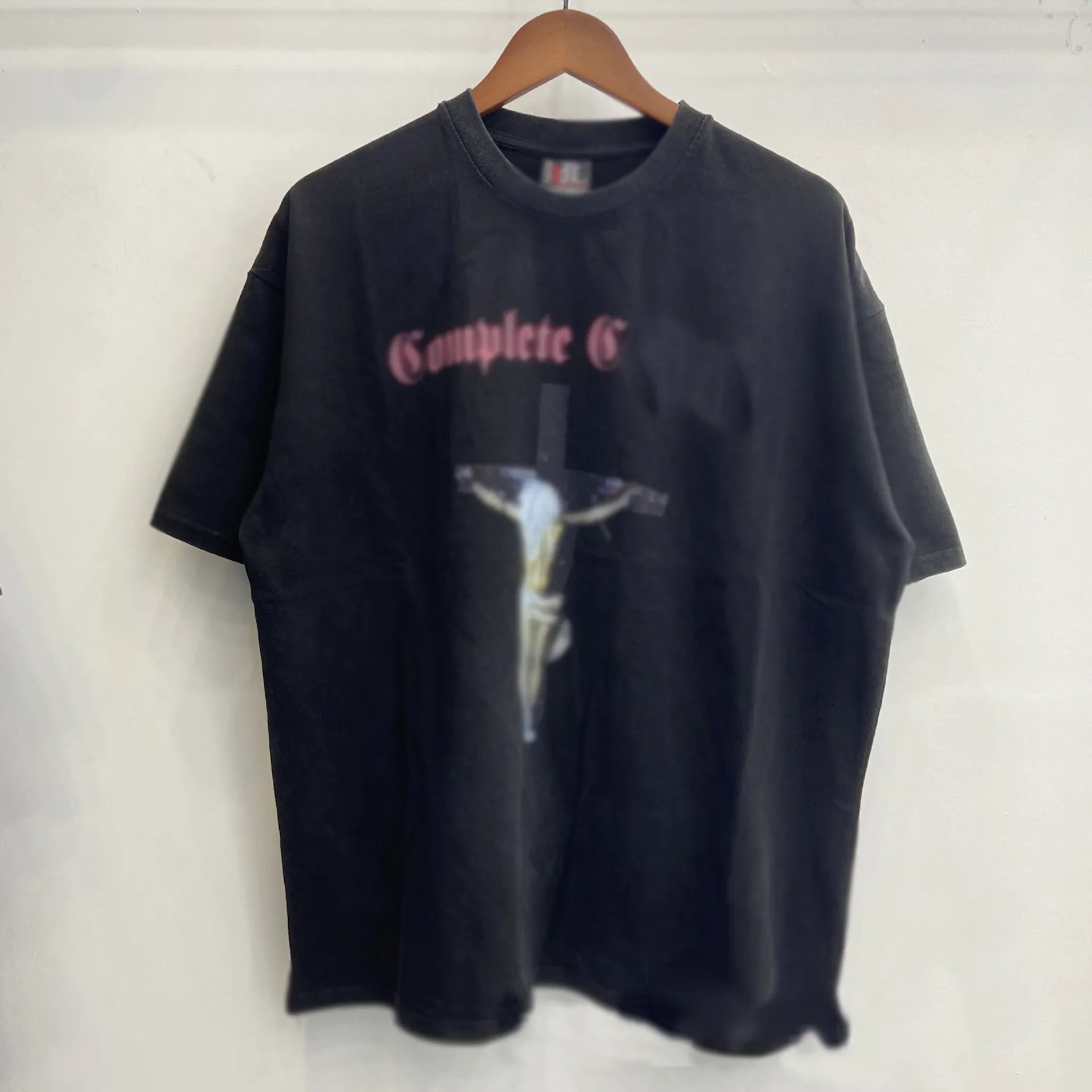 Mens T Shirts Saint Michael Washed and Worn Short Sleeve Fashion Retro Print Vintage Couple T-Shirt