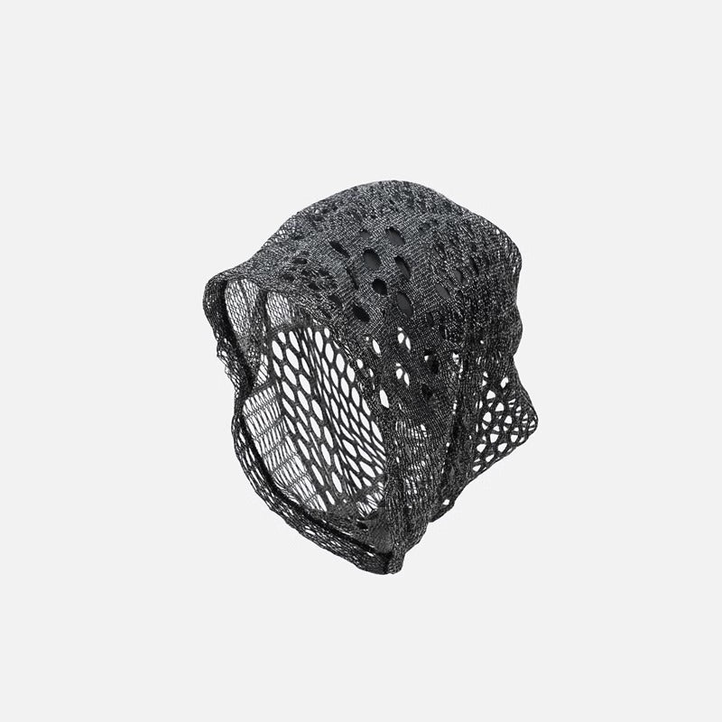 Retro Mesh Hollow Breathable Pile Bucket Hat
