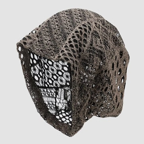 Retro Mesh Hollow Breathable Pile Bucket Hat