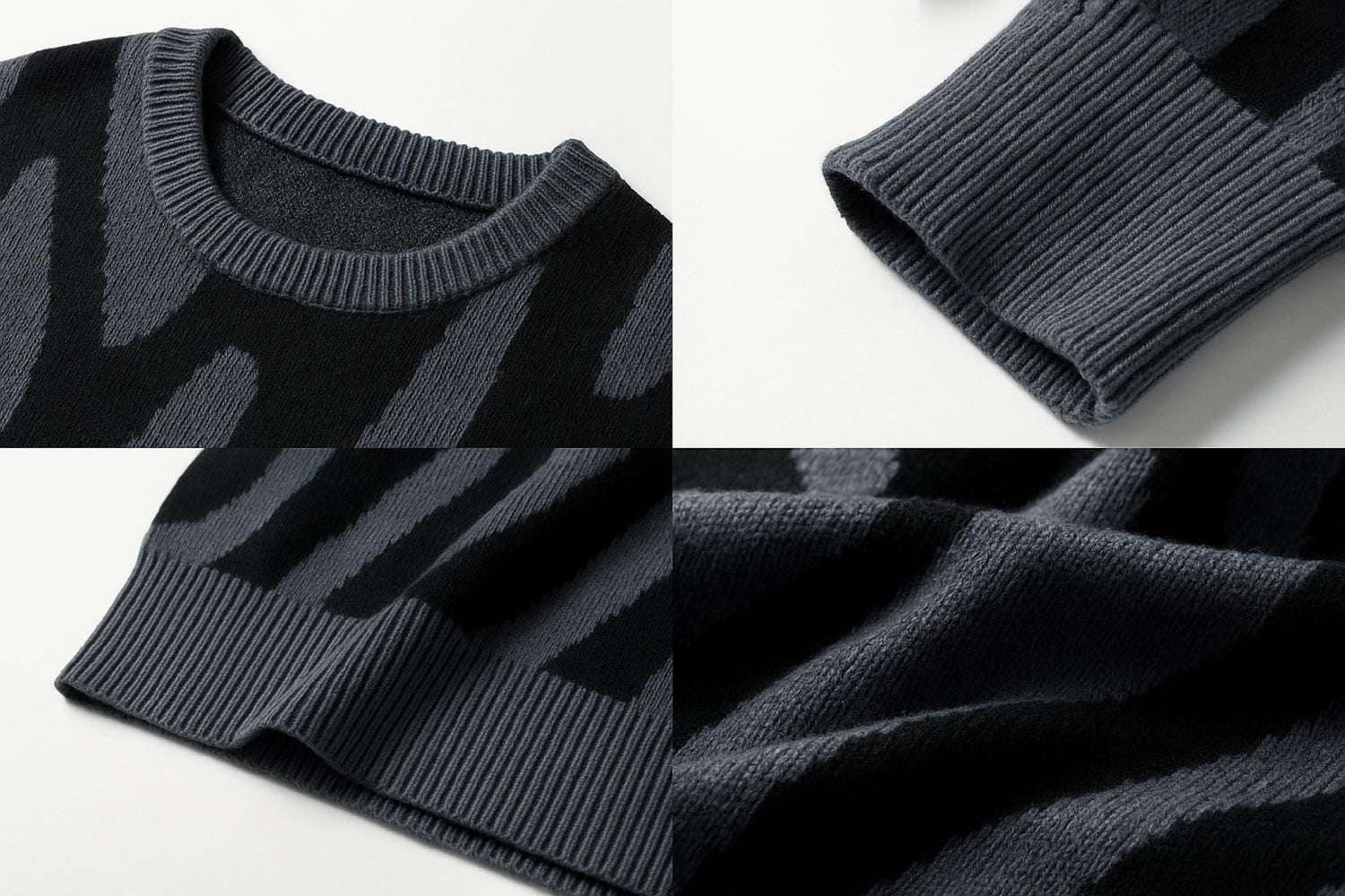Y2K Graphic Knit Sweater: Oversized Streetwear Pullover